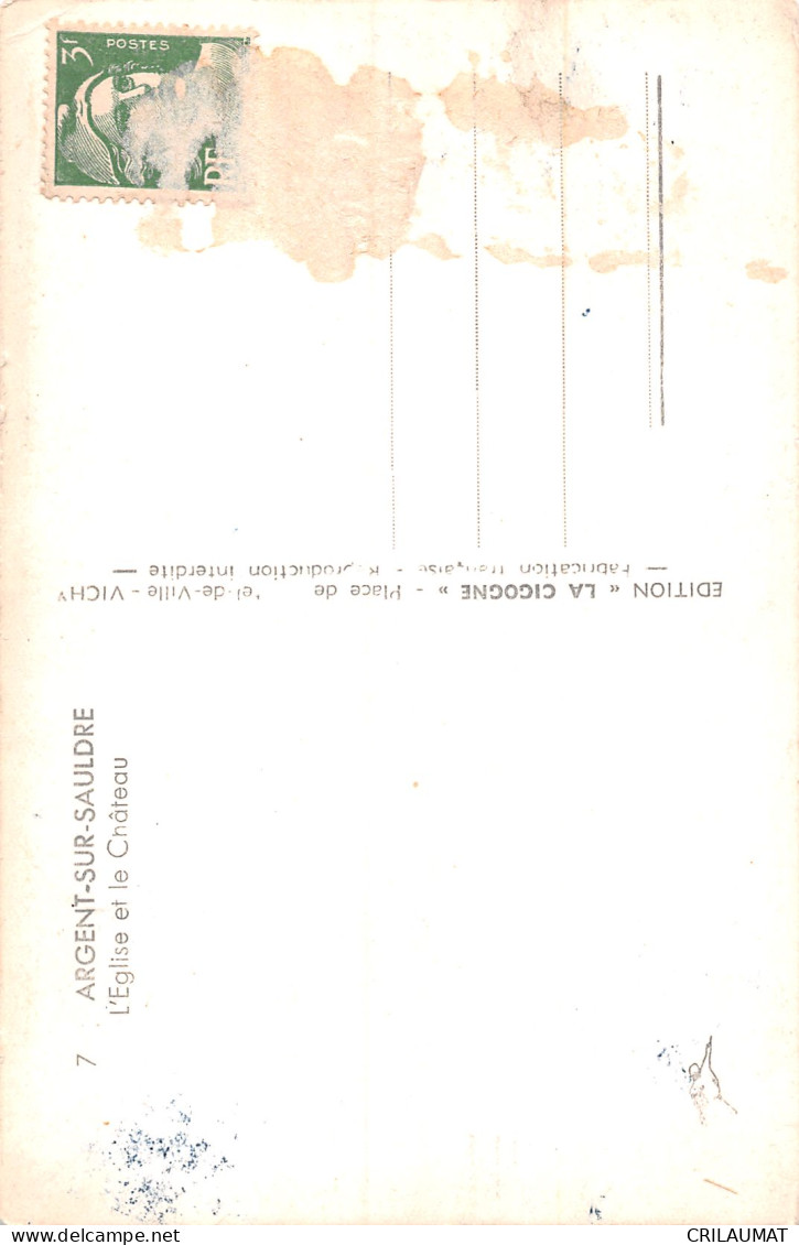 18-ARGENT SUR SAULDRE-N°5176-A/0237 - Argent-sur-Sauldre
