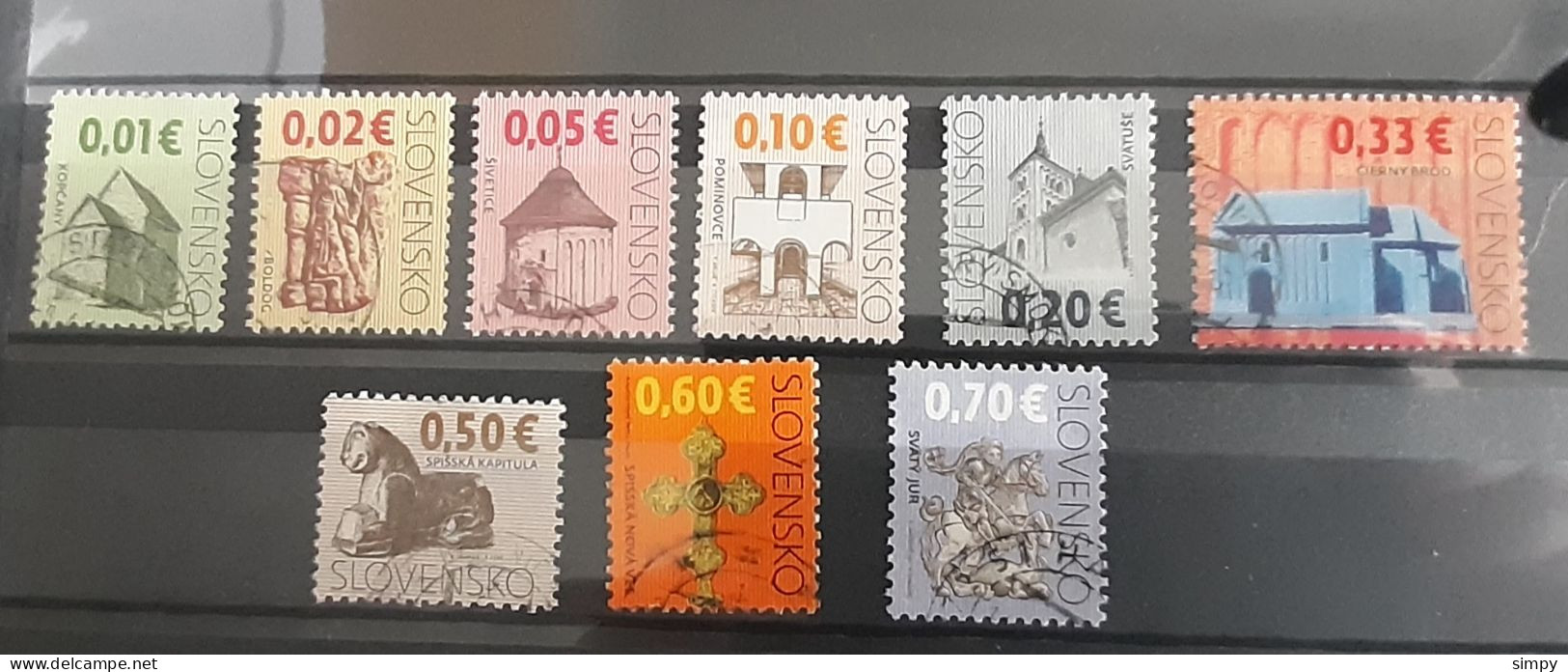 SLOVAKIA 2009 Lot Of Used Stamps - Gebraucht