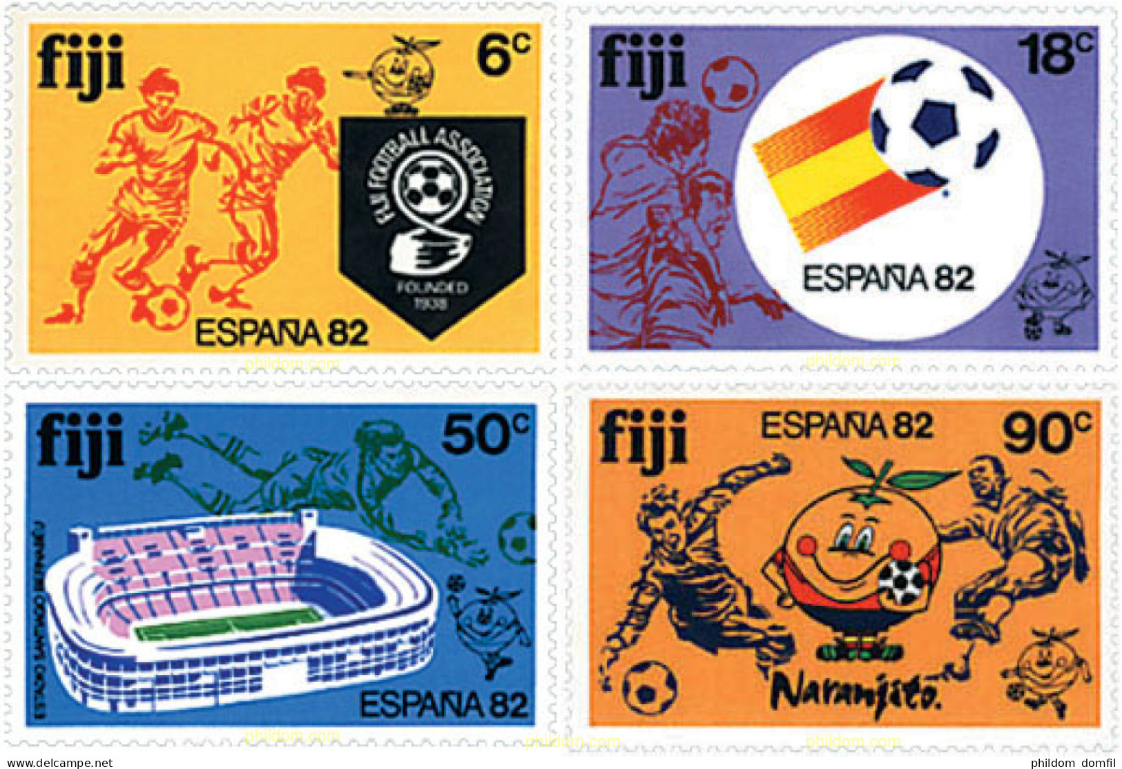 725722 HINGED FIJI 1982 COPA DEL MUNDO DE FUTBOL. ESPAÑA-82 - Fiji (1970-...)