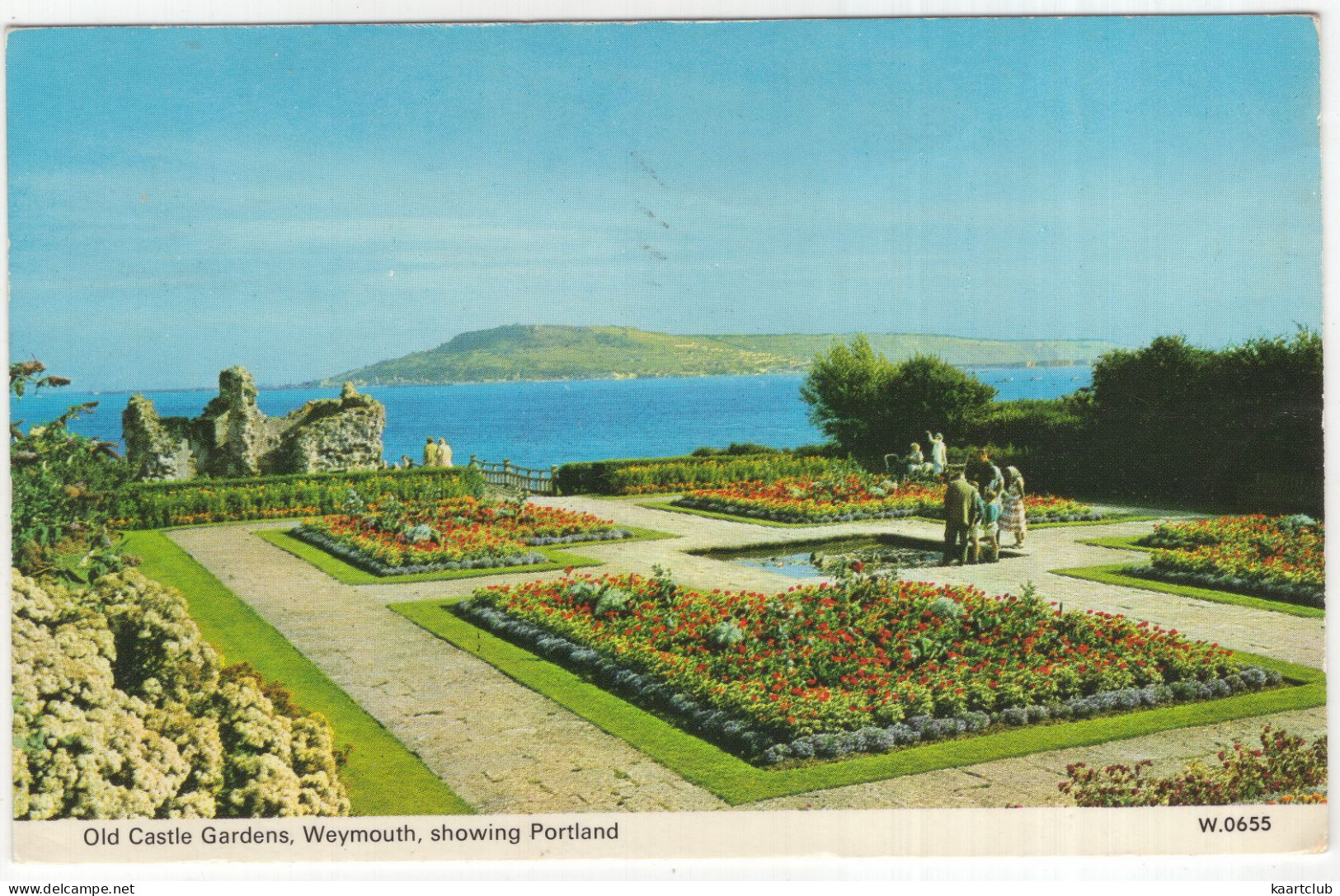 Old Castle Gardens, Weymouth, Showing Portland - (England, U.K.) - Weymouth