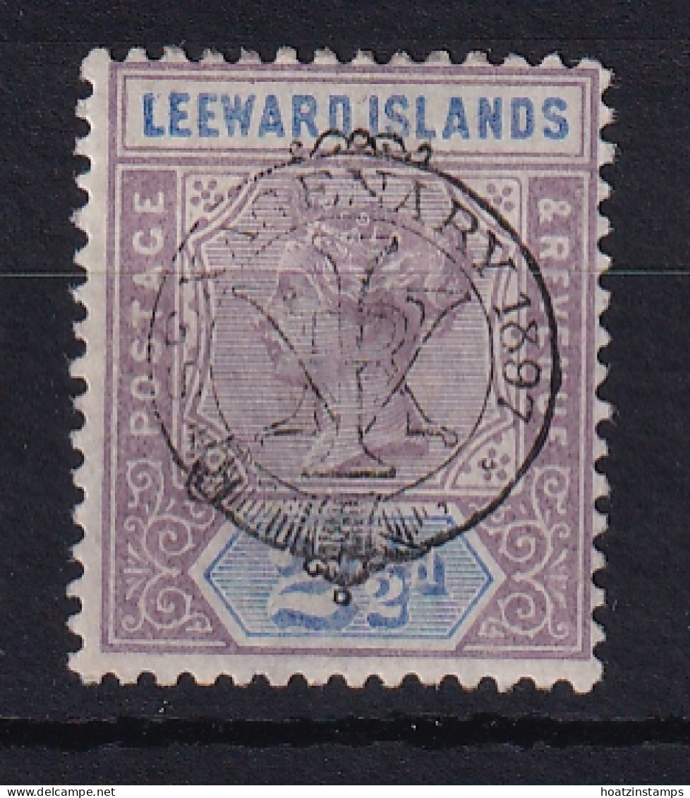 Leeward Is.: 1897   QV Diamond Jubilee OVPT   SG11    2½d     MH - Leeward  Islands