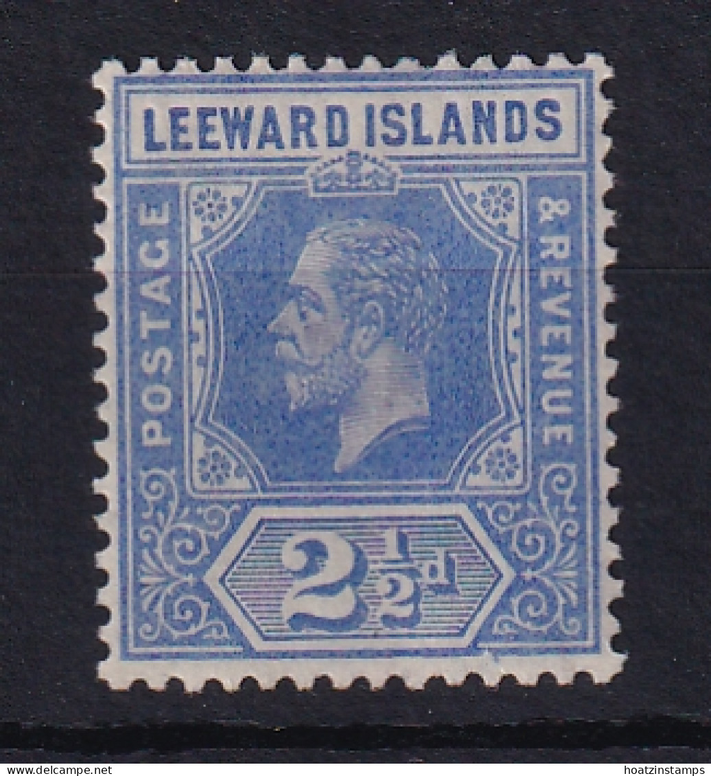 Leeward Is.: 1912/22   KGV   SG50    2½d   Bright Blue  MH - Leeward  Islands