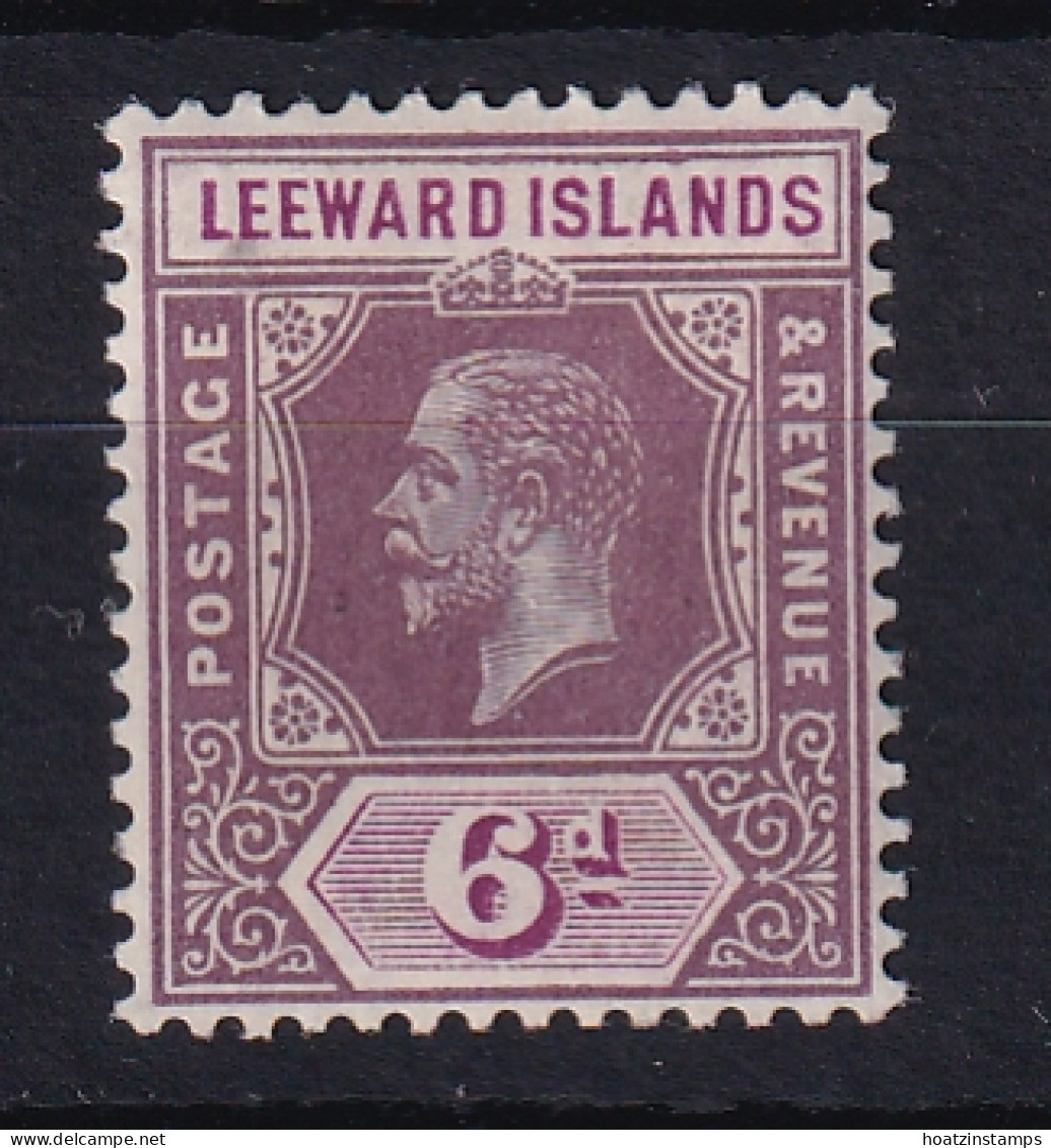 Leeward Is.: 1912/22   KGV   SG53    6d      MH - Leeward  Islands