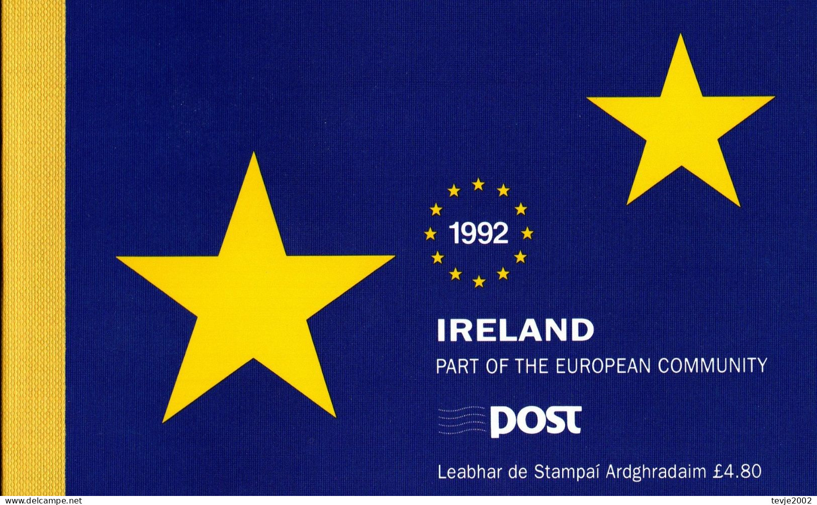 Irland Eire 1992 - Markenheftchen Mi.Nr. 810 - Postfrisch MNH - Carnets