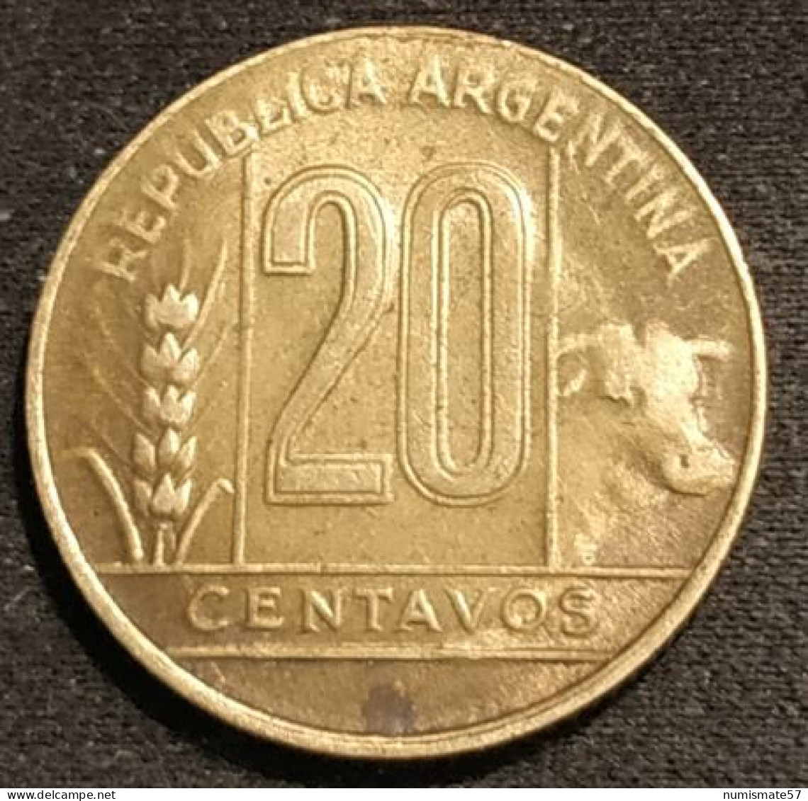 ARGENTINE - ARGENTINA - 20 CENTAVOS 1947 - KM 42 - Argentina