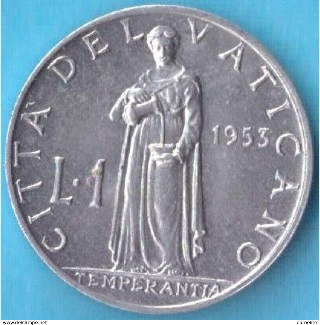 VATICANO  PIO XII 1 Lira ANNO 1953 - Vatican