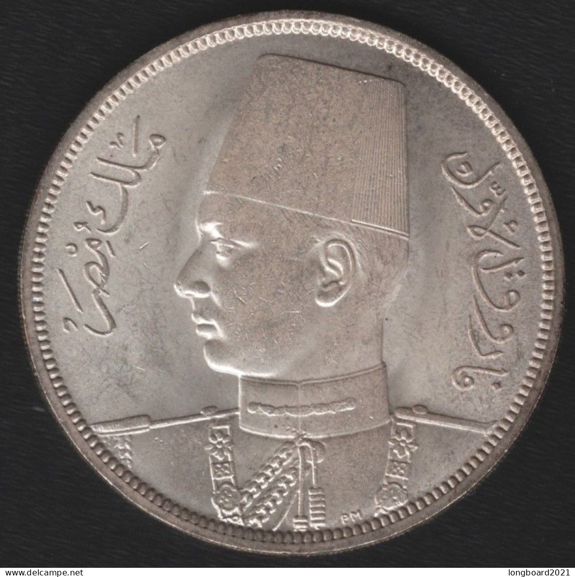 EGYPT - 10 PIASTRES 1939 -SILVER- - Egypt