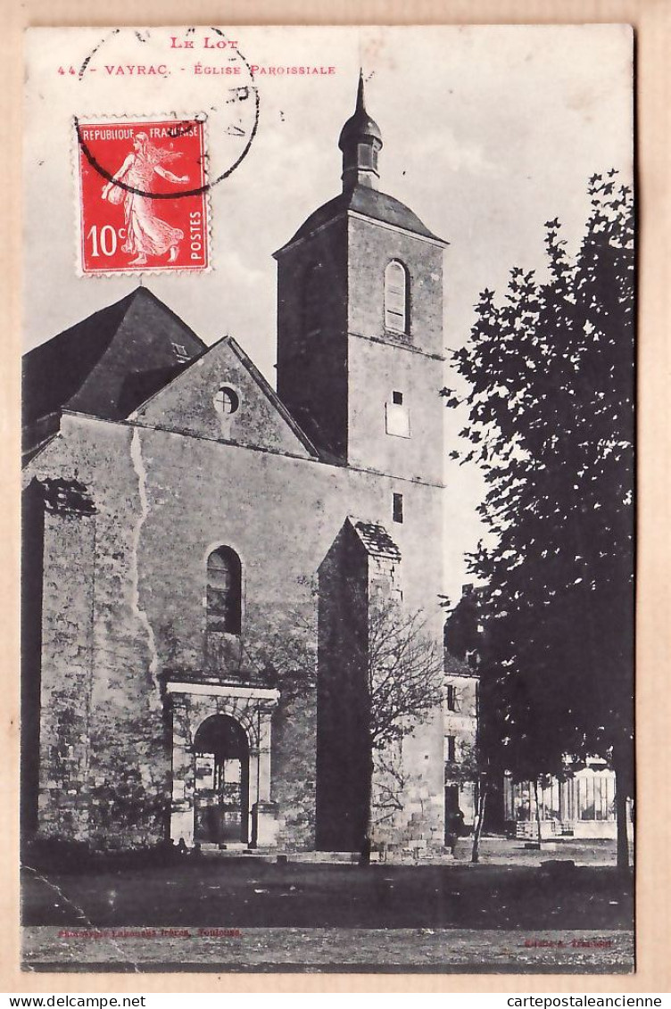 11051 / ⭐ ◉ ♥️ Rare VAYRAC 46-Lot Eglise Paroissiale 1905s à CHEYRAT Rue De La Plaine Paris Cliché FRANCOIS LABOUCHE  44 - Vayrac