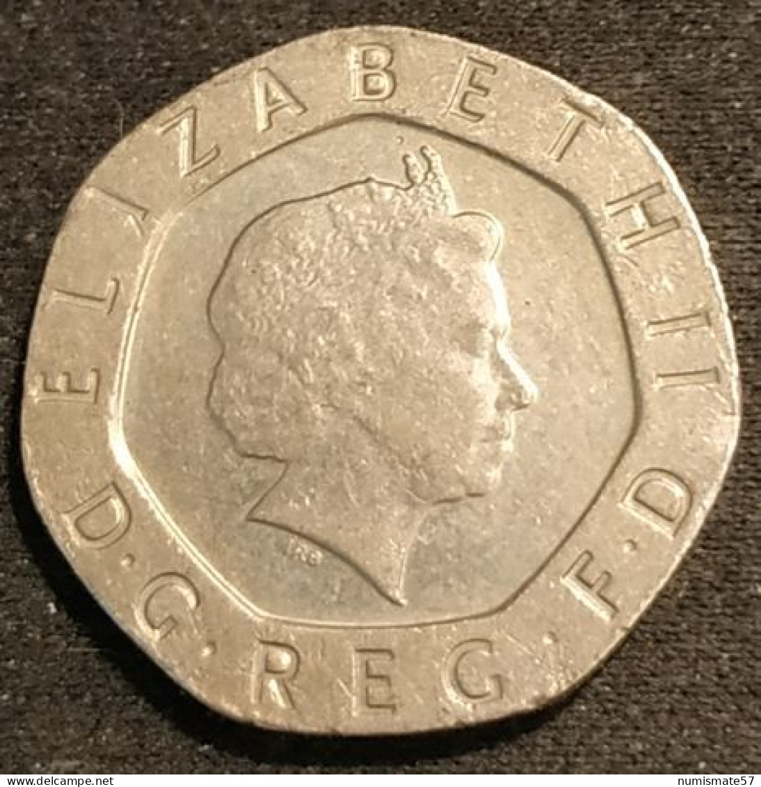 GRANDE BRETAGNE - 20 PENCE 1999 - Elizabeth II - 4e Effigie - Type Rose - KM 990 - 20 Pence