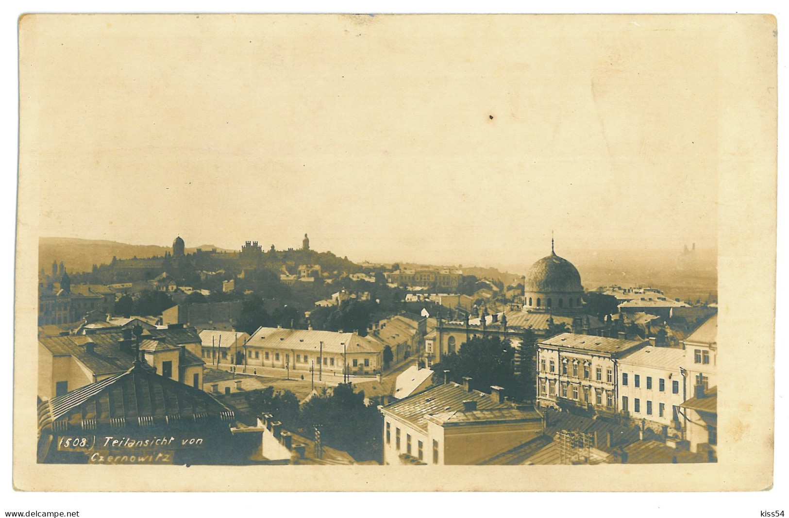 UK 74 - 23220 CZERNOWITZ, Cernauti, Bukowina, SYNAGOGUE, Panorama, Ukraine - Old Postcard, Real Photo - Unused - Ukraine