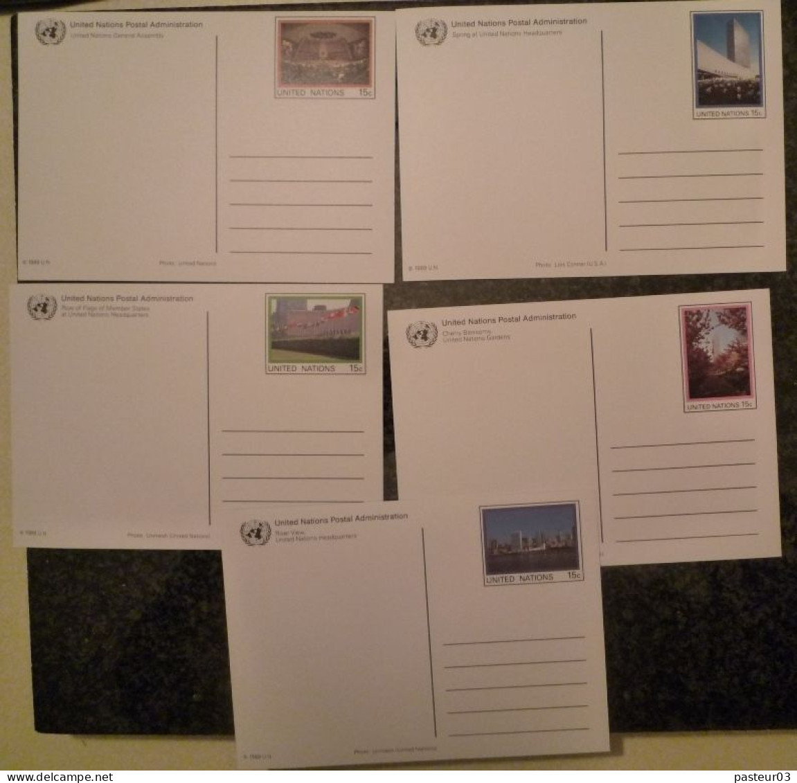Nations Unies Lot De Entiers Postaux Enveloppes  Neuves Et Oblitérées Voir Scan N° 1 - Collections, Lots & Series