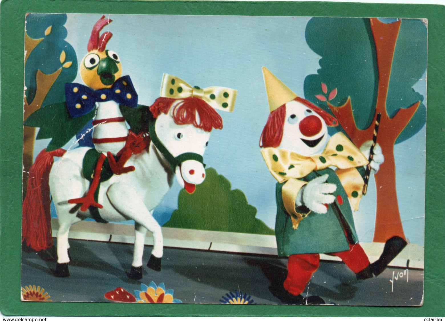 Télévision Kiri Le Clown De Jean Image Hop La Vive La Parade N°21 Ortf Carte Officiel 1967 CPM - TV-Reeks