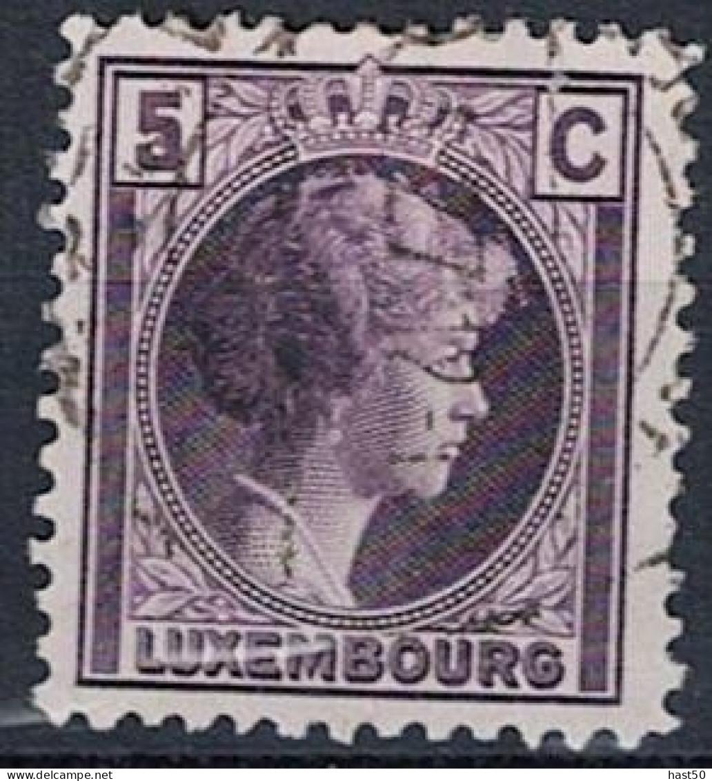 Luxemburg - Großherzogin Charlotte "Rechtsprofil" (MiNr: 166) 1926 - Gest Used Obl - 1926-39 Charlotte Rechterzijde