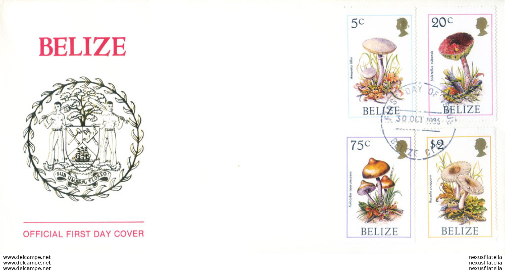 Funghi 1986. FDC. - Belize (1973-...)