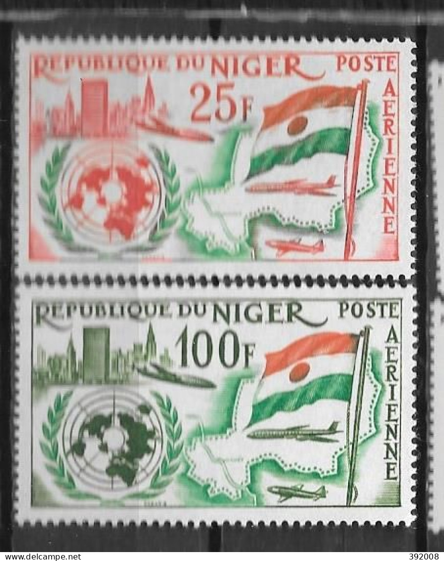 PA - 1961 - 19 à 20 *MH - Admission à ONU - 2 - Níger (1960-...)
