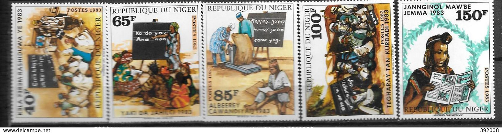 1983 - 617 à 621 *MH - Alphabétisation - Níger (1960-...)