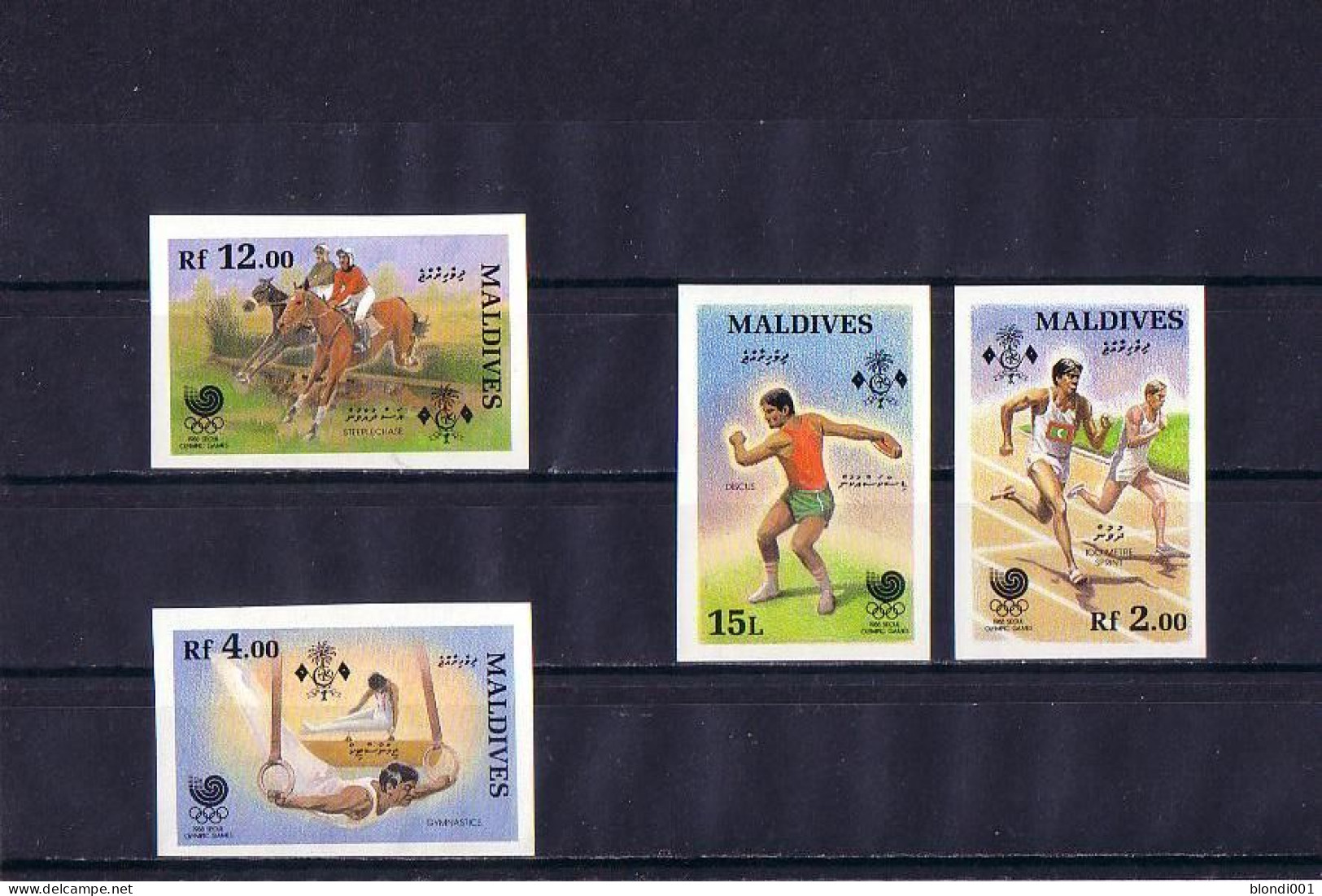 Olympics 1988 - Gymnastics - MALDIVES - Set Imp. MNH - Summer 1988: Seoul