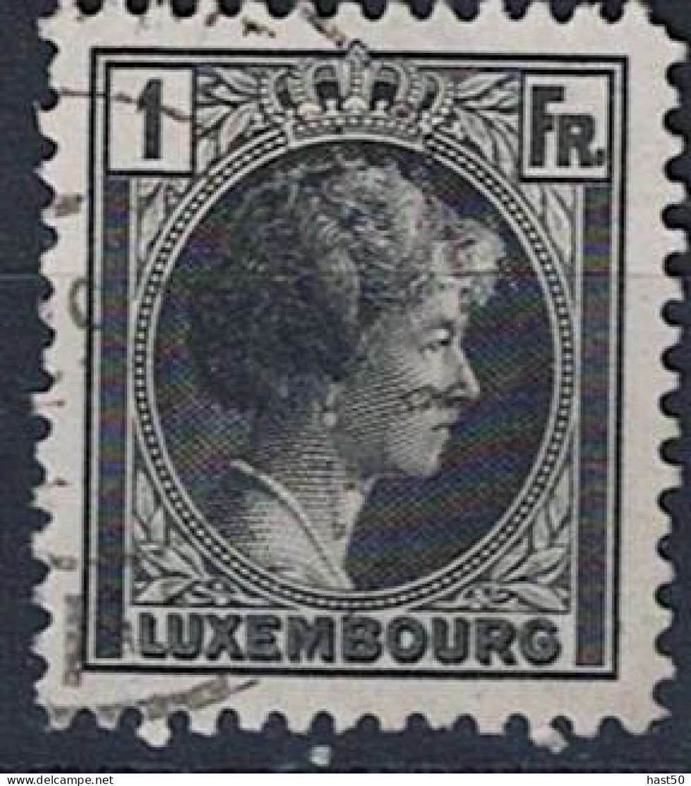 Luxemburg - Großherzogin Charlotte "Rechtsprofil" (MiNr: 175) 1926 - Gest Used Obl - 1926-39 Charlotte De Perfíl Derecho