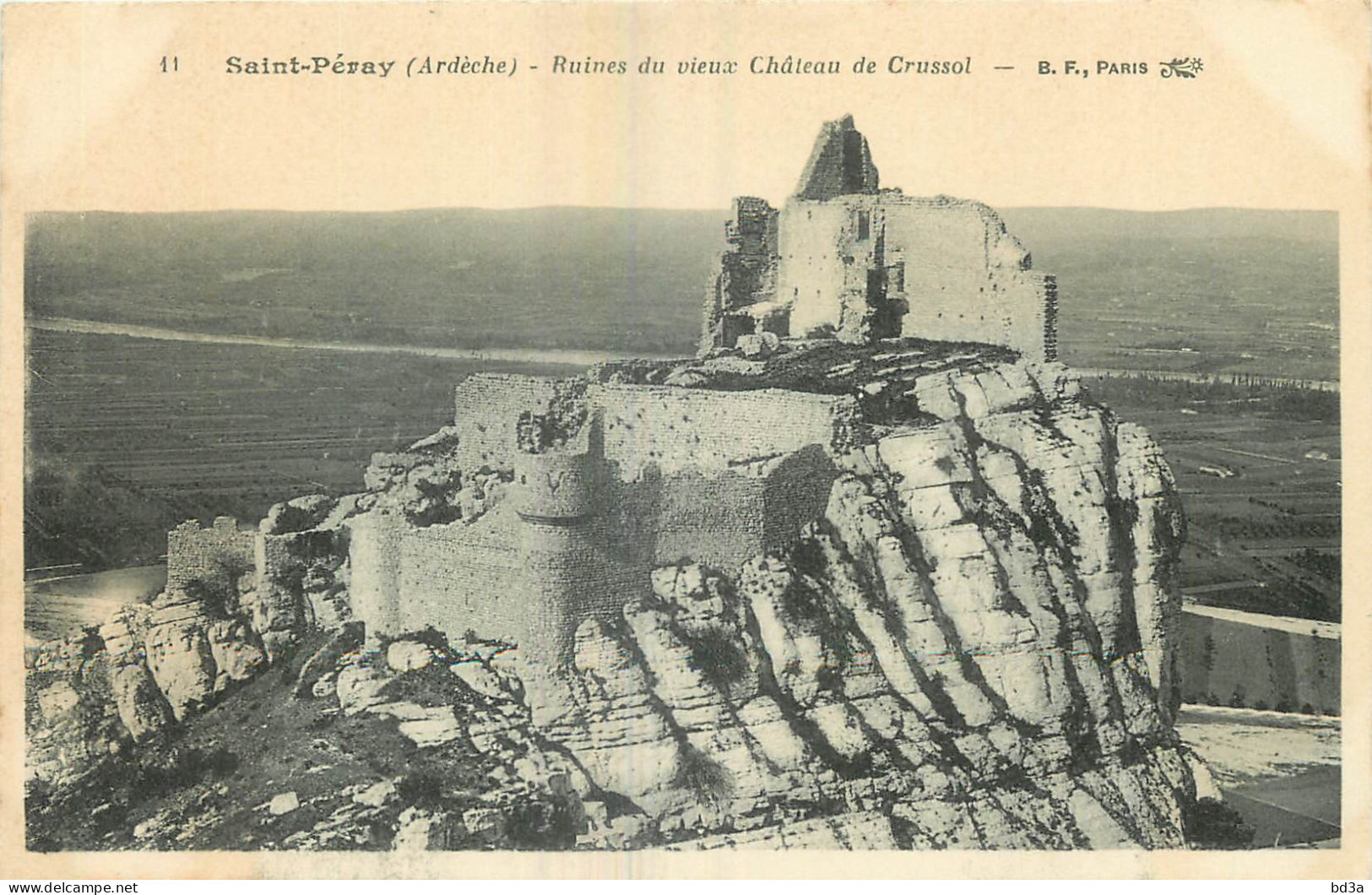 07 -  SAINT PERAY - RUINES DU CHATEAU DE CRUSSOL - B.F. PARIS - Saint Péray