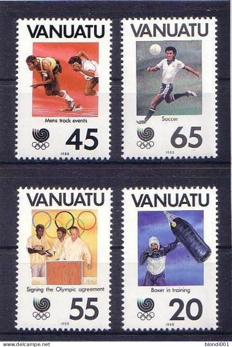 Olympics 1988 - Soccer - VANUTA - Set MNH - Ete 1988: Séoul