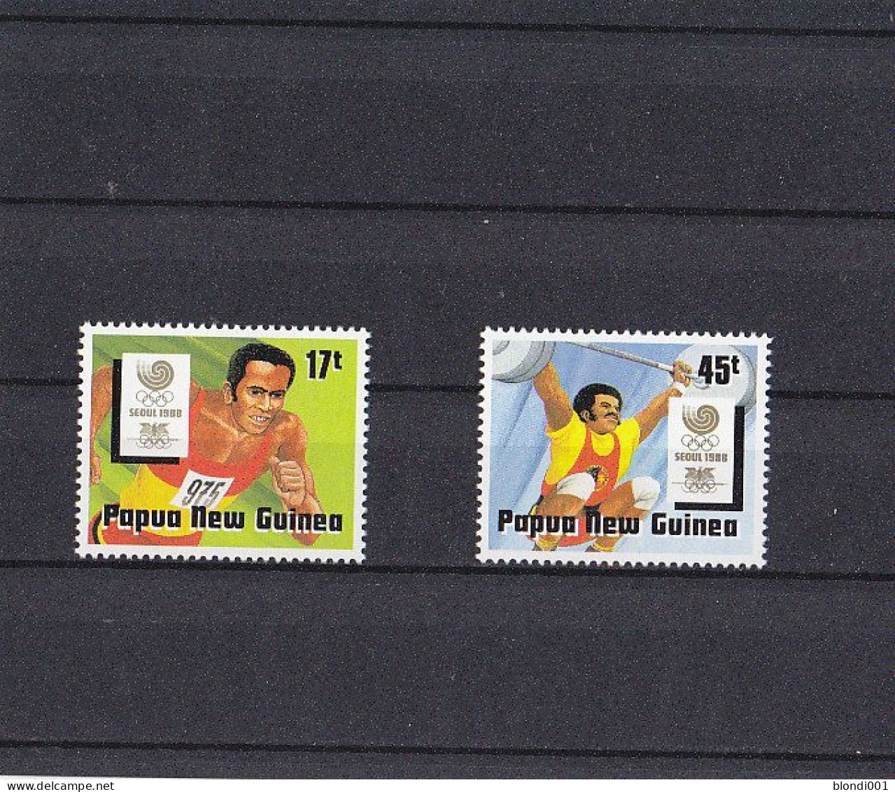 Olympics 1988 - Weigtliftimg - PAPUA NEW GUINEA - Set 2v MNH - Ete 1988: Séoul