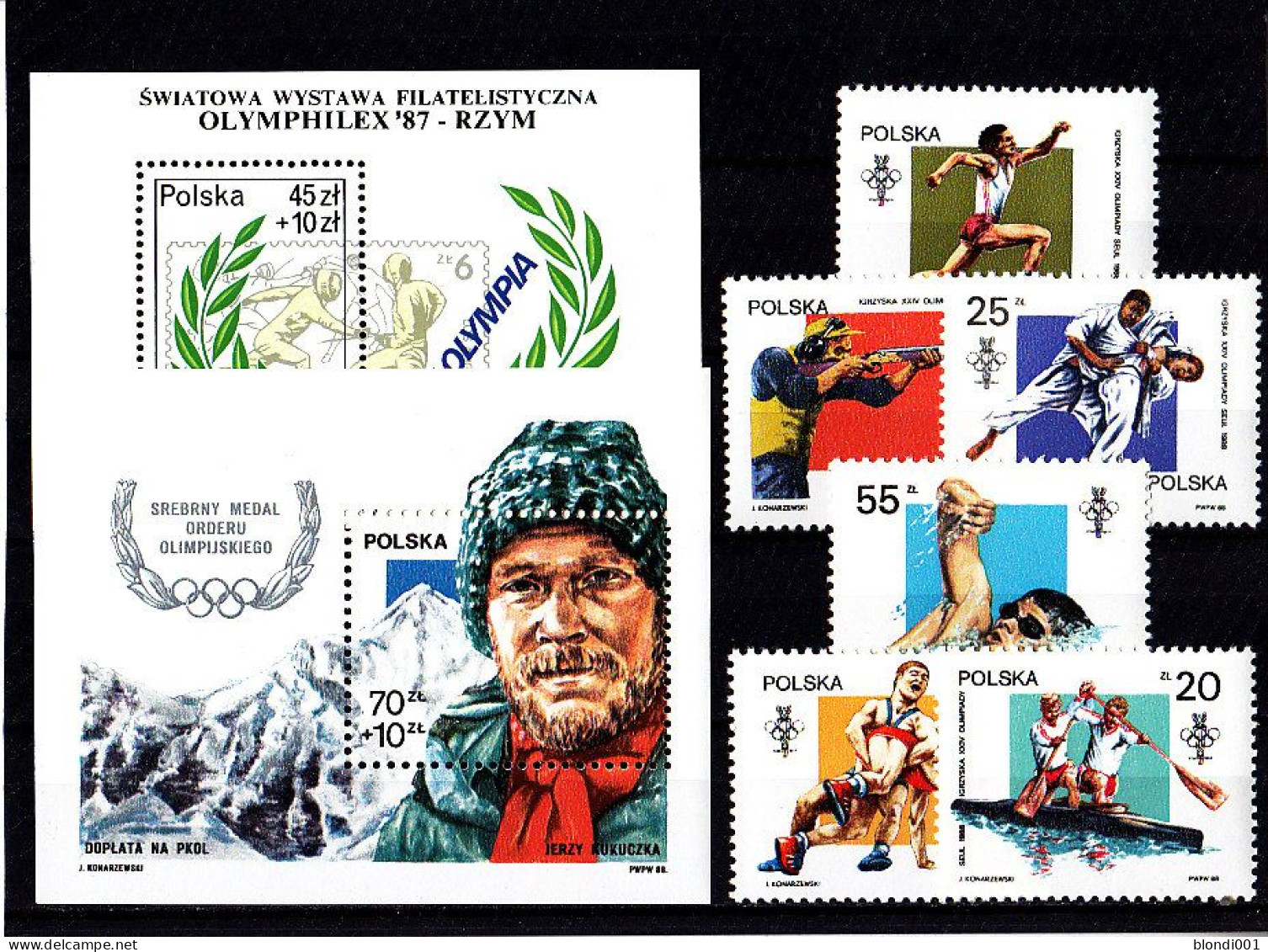 Olympics 1988 - History - POLAND - LOT MNH - Summer 1988: Seoul