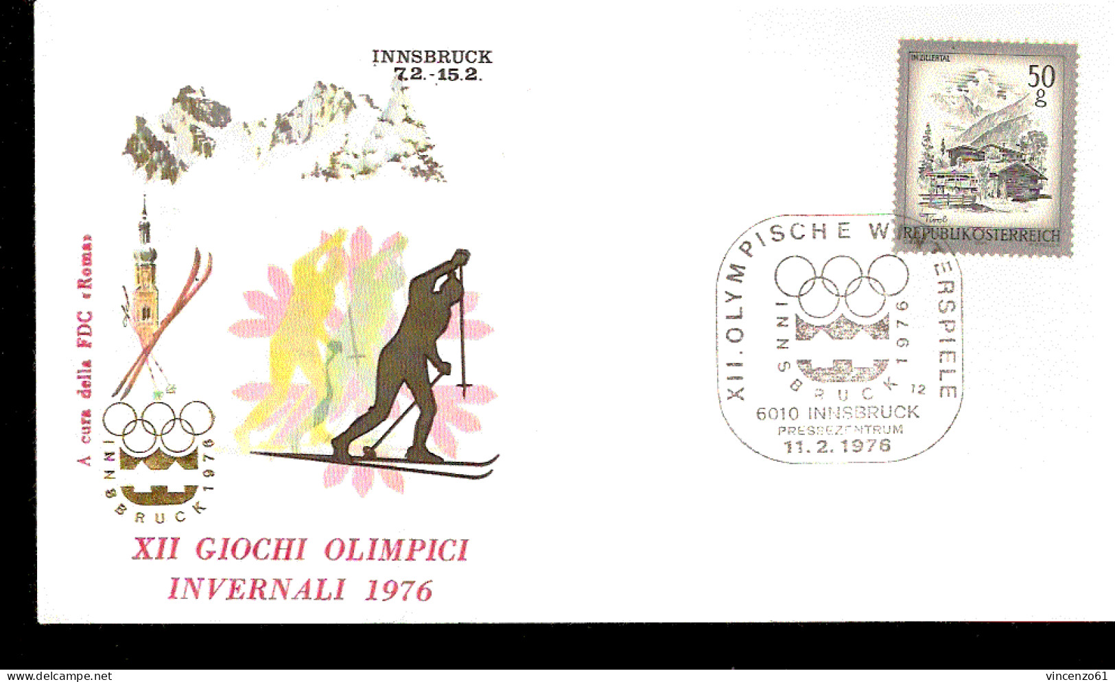 XII GIOCHI OLIMPICI DI INNSBRUCK 1976 HOCKEY SCI DI FONDO - Hiver 1976: Innsbruck