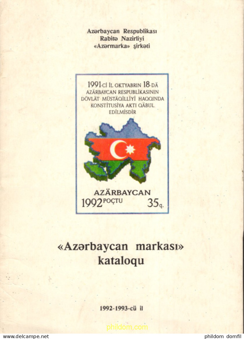 Azerbaycan Markasi Katalog 1992 - Motivkataloge