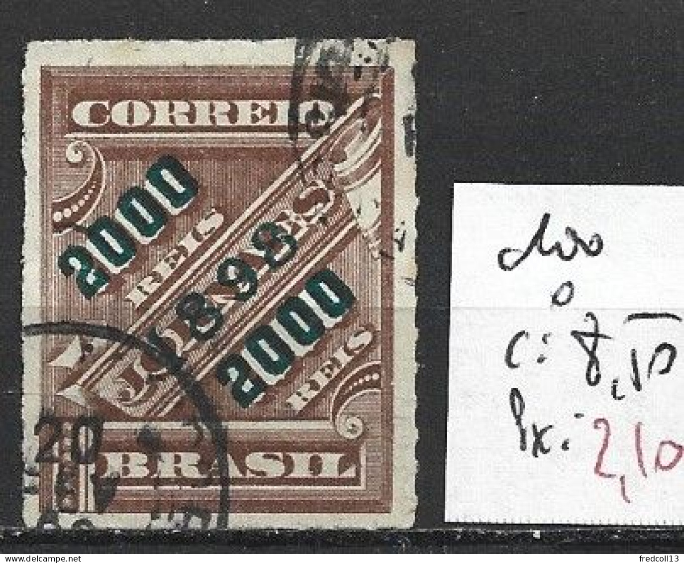 BRESIL 100 Oblitéré Côte 8.50 € - Used Stamps