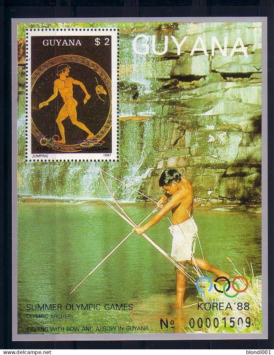 Olympics 1988 - History - GUYANA - S/S MNH - Ete 1988: Séoul