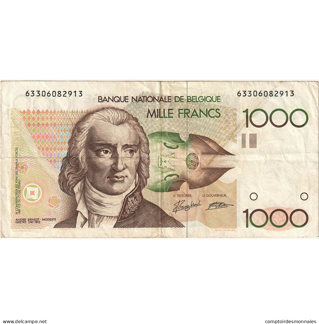 Belgique, 1000 Francs, TTB - 1000 Francs