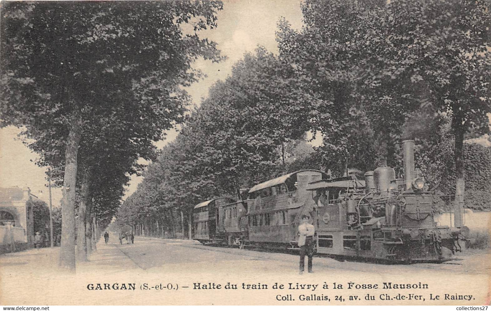 93-GARGAN- HALTE DU TRAIN DE LIVRY A LA FOSSE MAUSOIN - Livry Gargan
