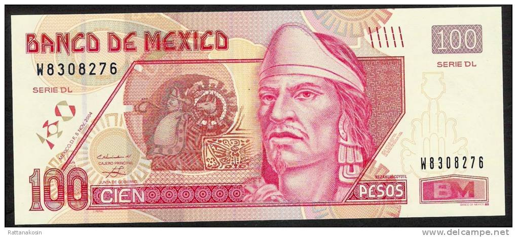 MEXICO  P118f     100  PESOS  5.11.2004  #DL       UNC. - Mexico