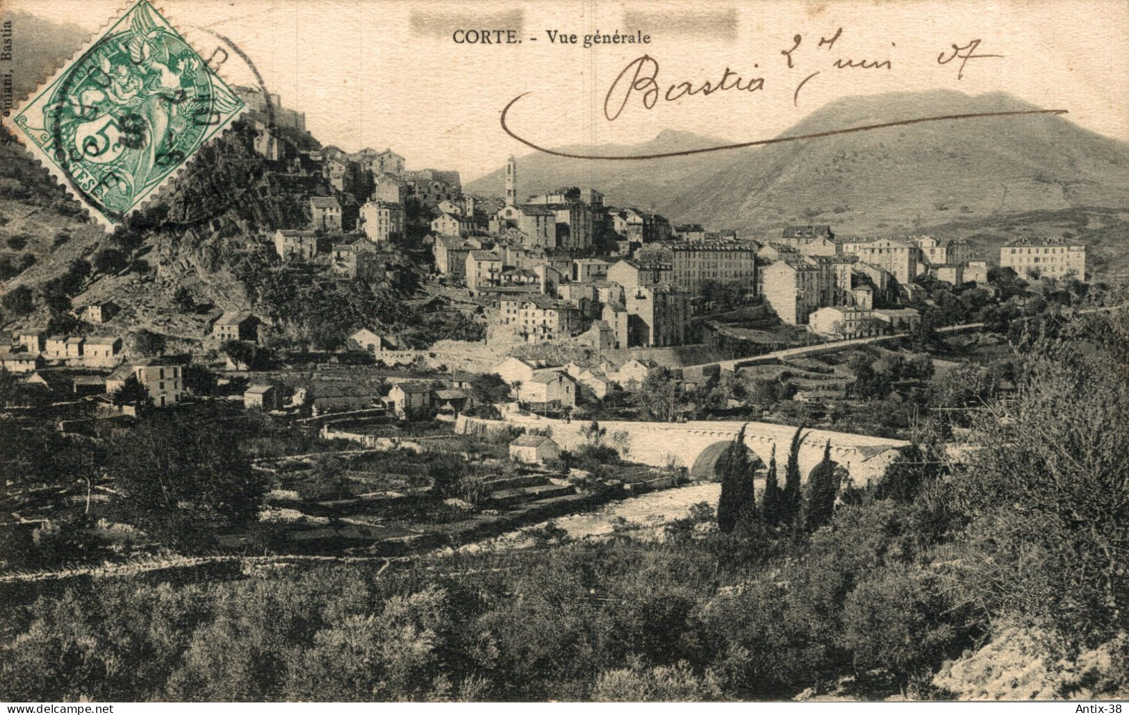 N38 - 2B - CORTE - Corse - Vue Générale - Corte