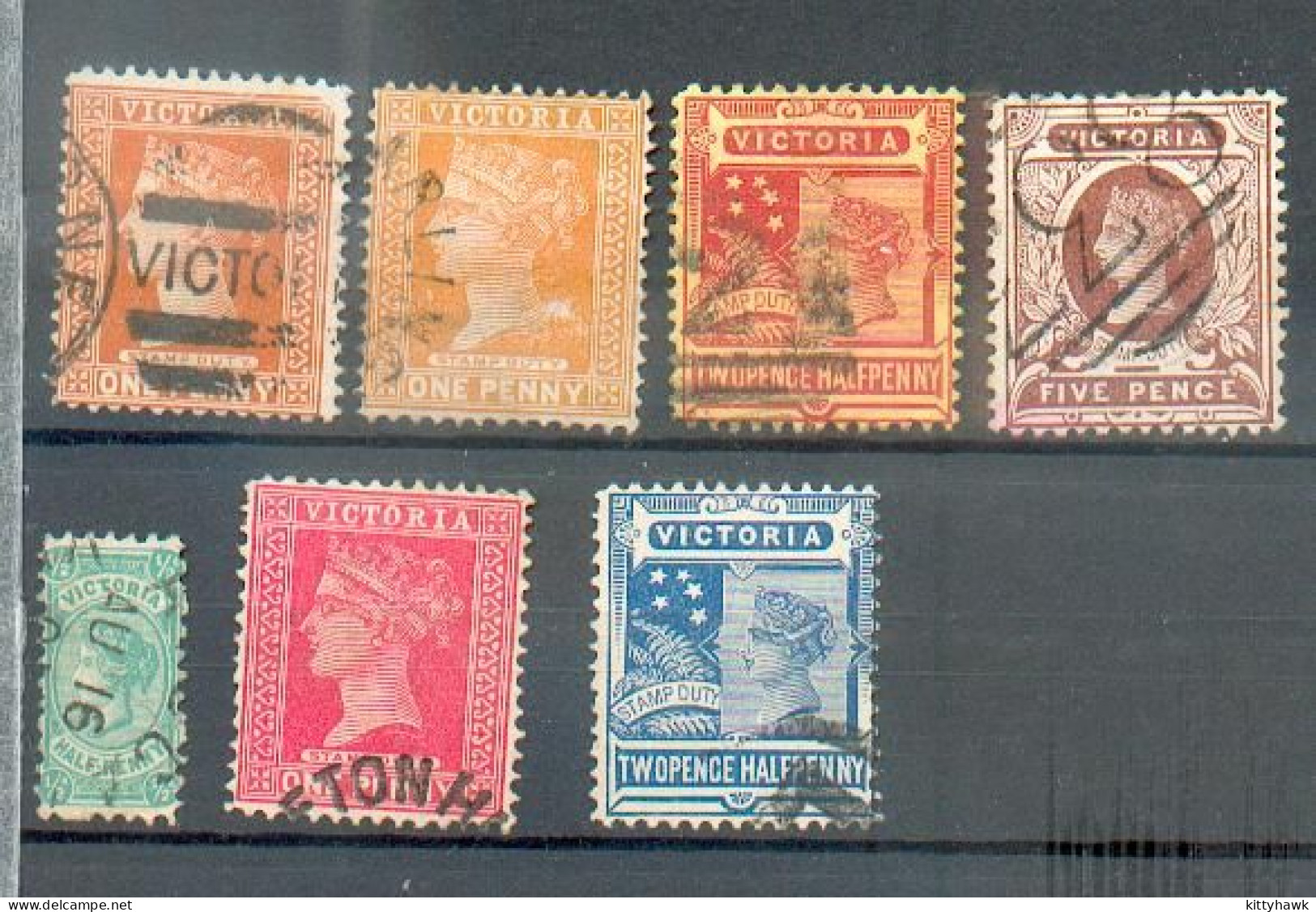 B 215 - Victoria - YT 101-102-104-105/113-114-116 ° Obli - Used Stamps