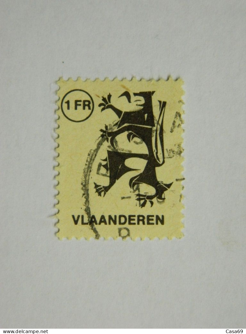 Vignette Lion Des Flandres Oblitération Eksaarde Sluitzegel Vlaanderen De Vlaamse Leeuw 70s - Erinnofilia [E]