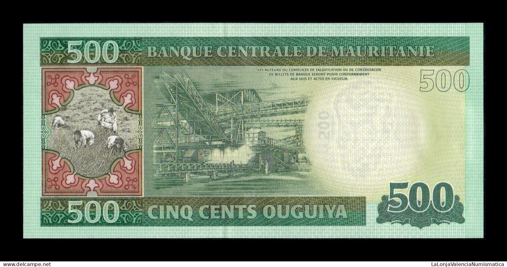 Mauritania 500 Ouguiya 2013 Pick 18 Sc Unc - Mauritanie