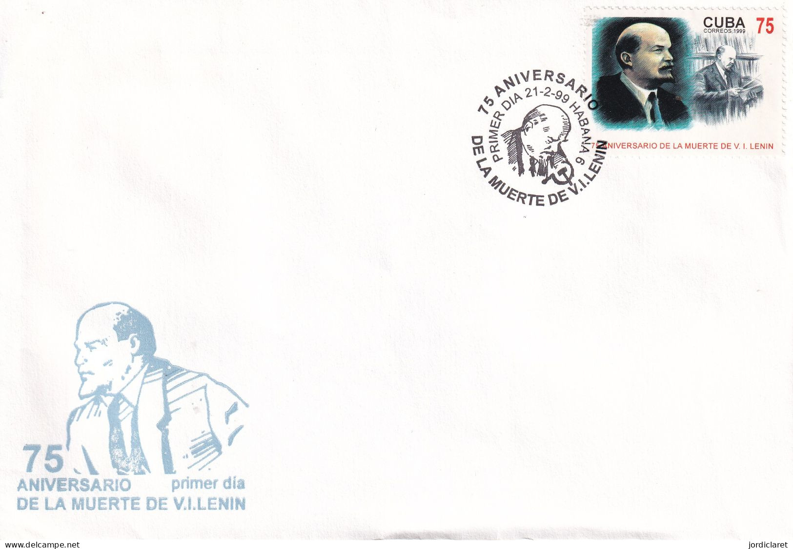 FDC CUBA  1999 - Lénine