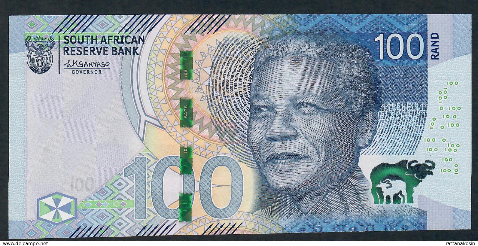 SOUTH AFRICA    NLP 100 RAND 2023   UNC. - South Africa