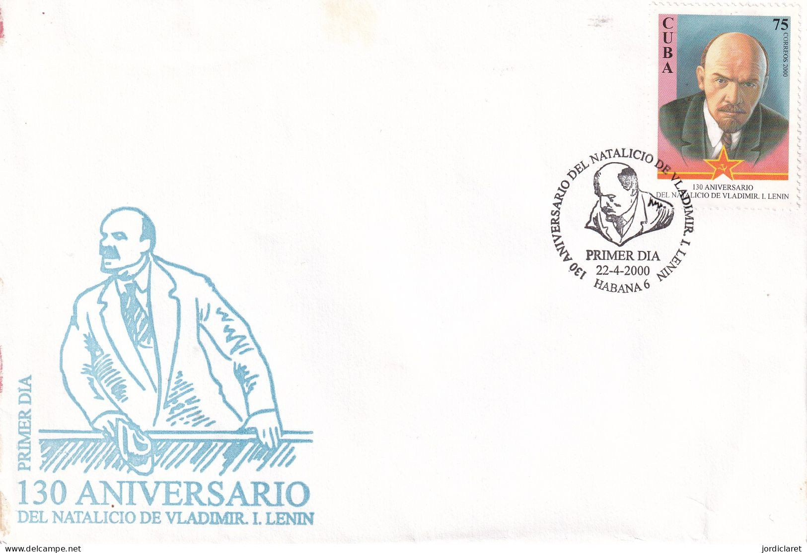 FDC CUBA  2000 - Lenin