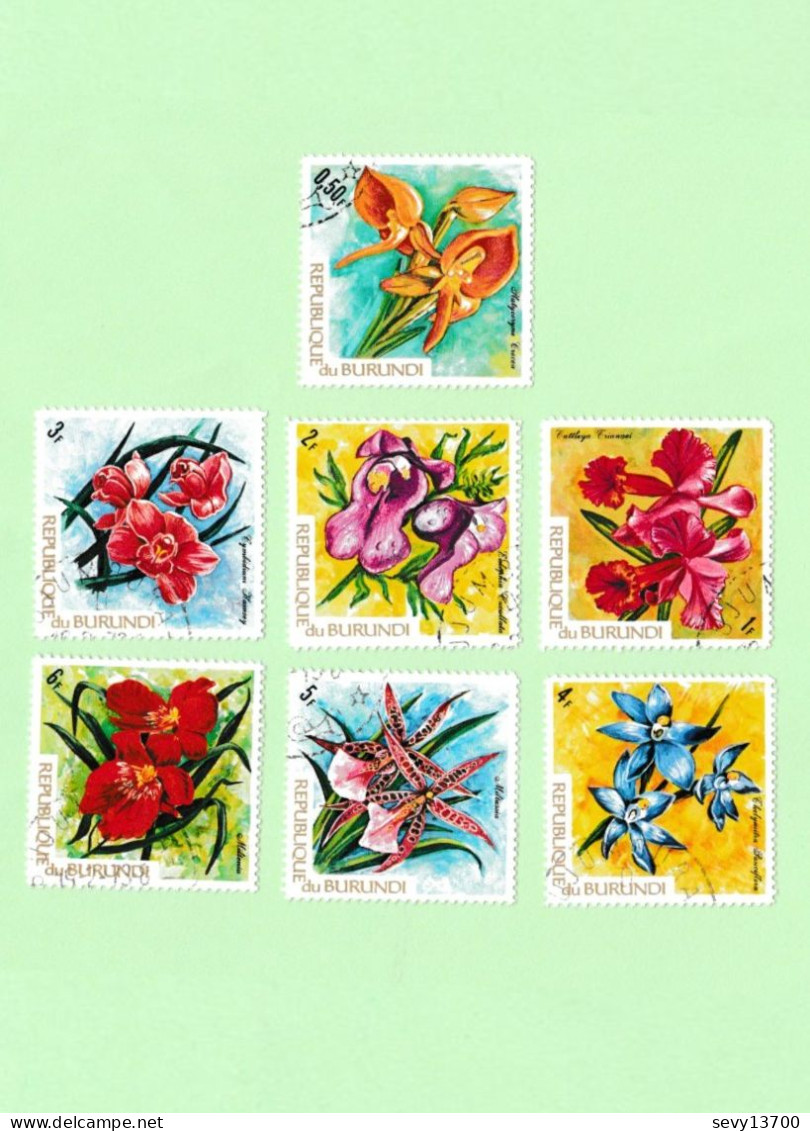 Lot de 42 timbres République du Burundi - Animaux sauvage - Insectes - Poissons -