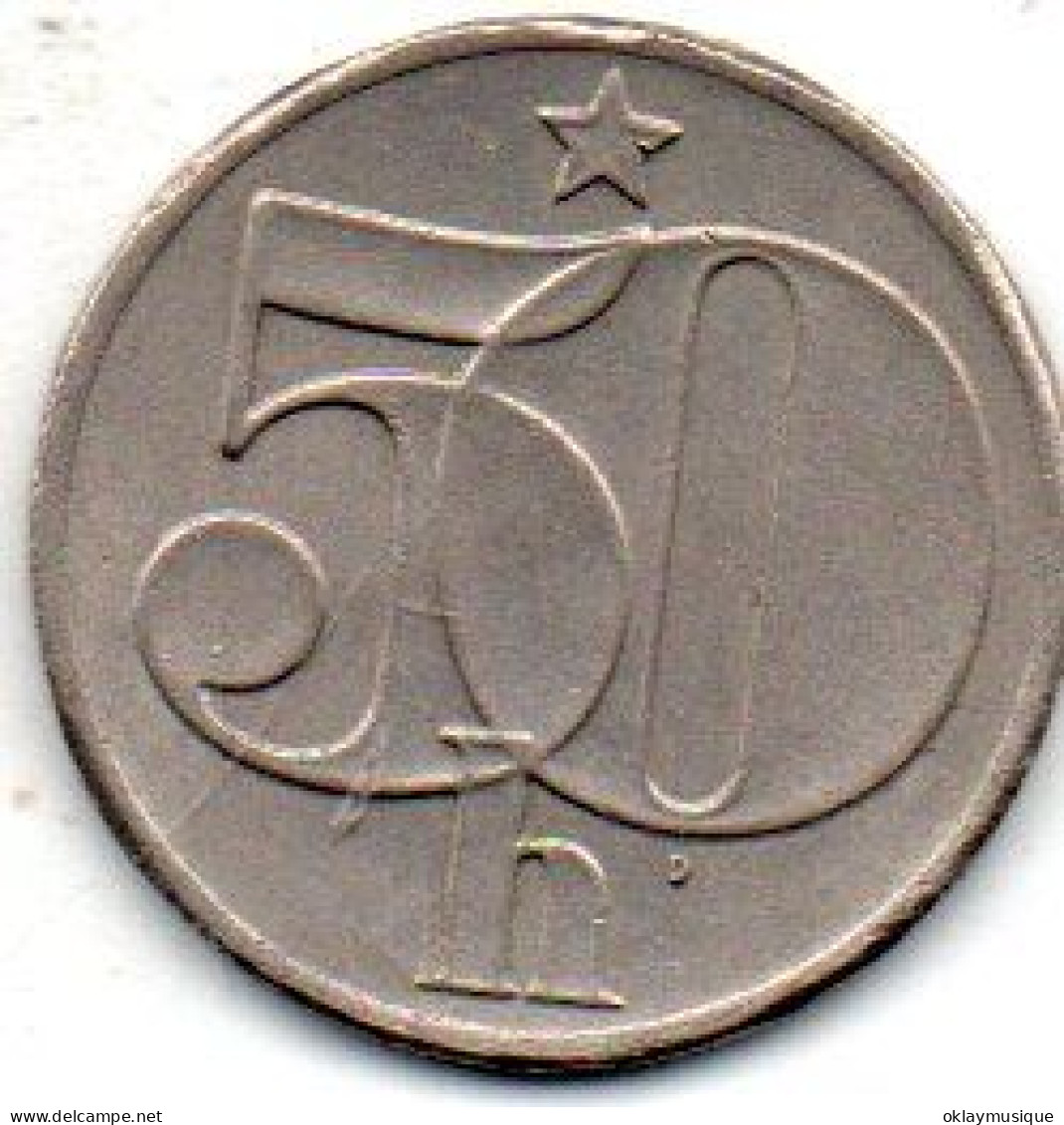50 Haléru 1989 - Tsjechoslowakije