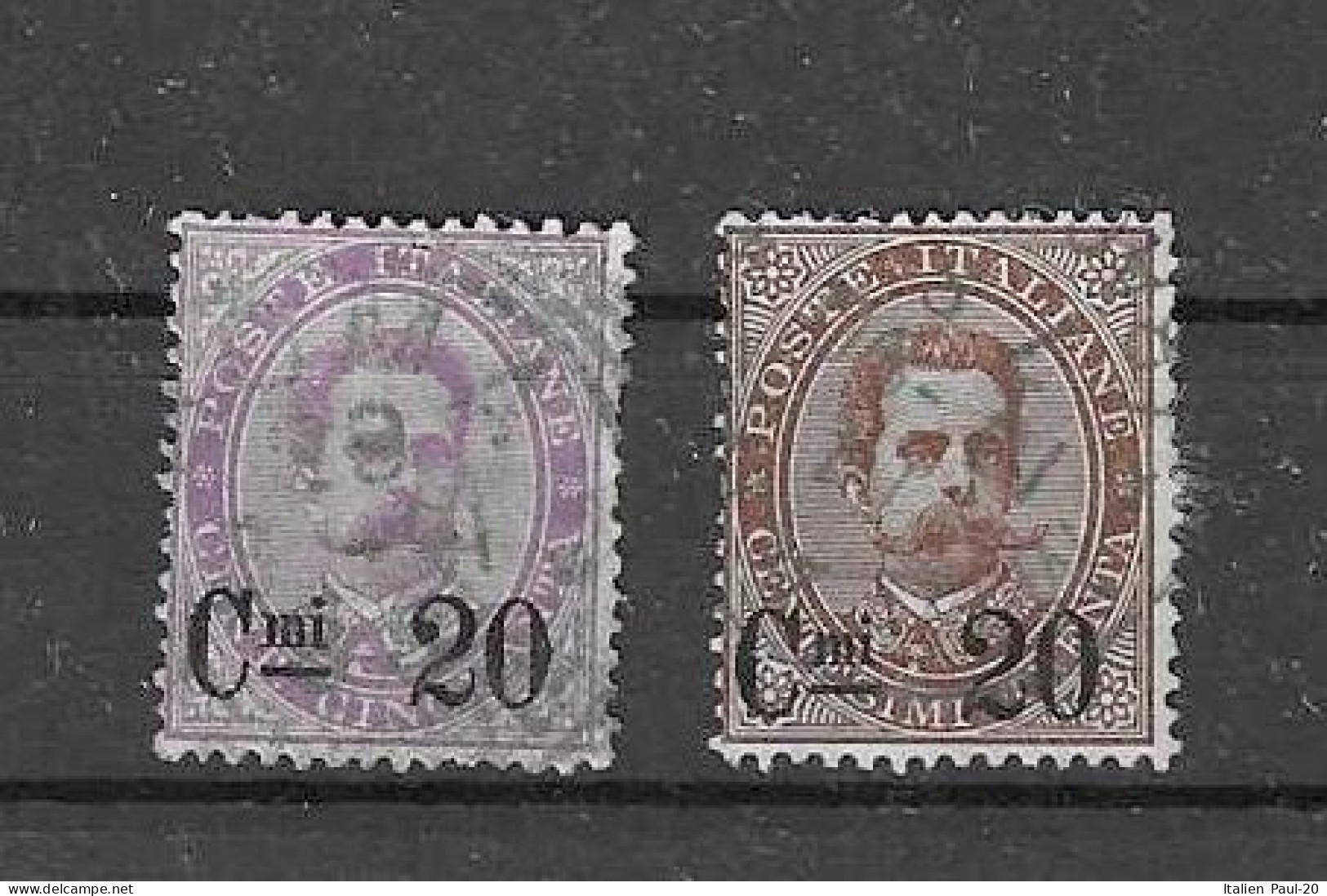 Italien - Selt./gest. Bessere FM-Werte Aus 1890 - Michel 56/57! - Used