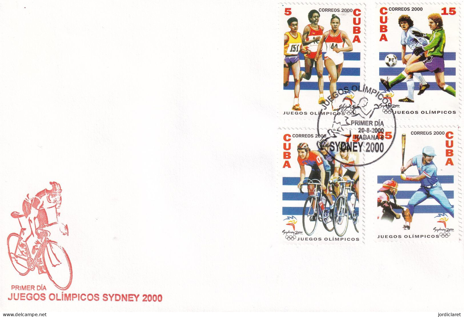 FDC CUBA  2000 - Verano 2000: Sydney