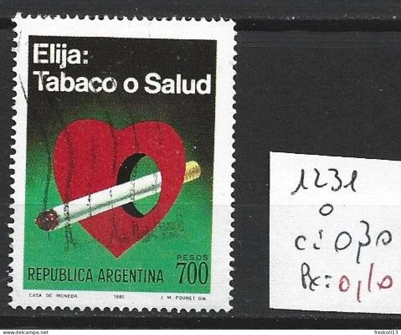 ARGENTINE 1231 Oblitéré Côte 0.30 € - Used Stamps