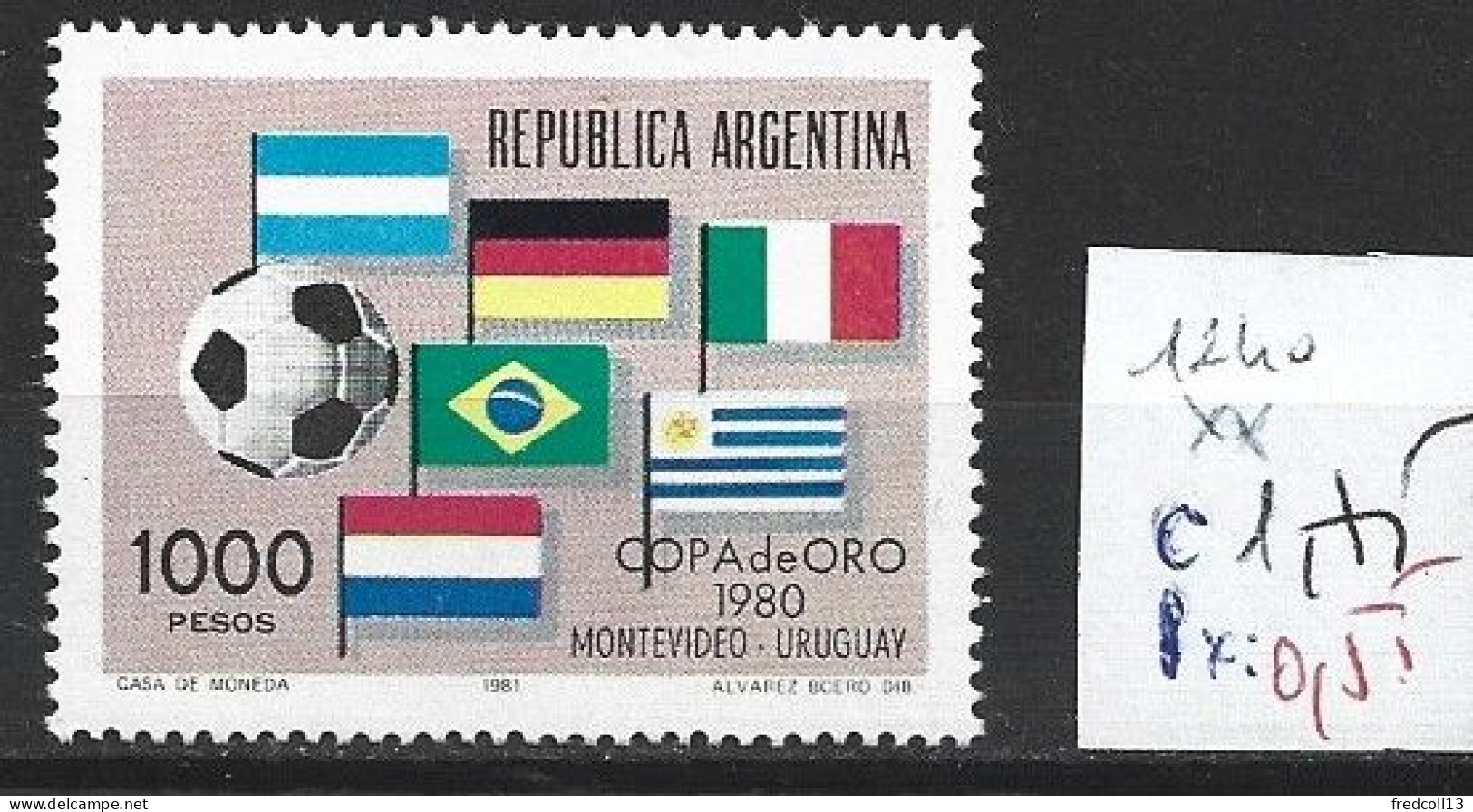 ARGENTINE 1240 ** Côte 1.75 € - Neufs