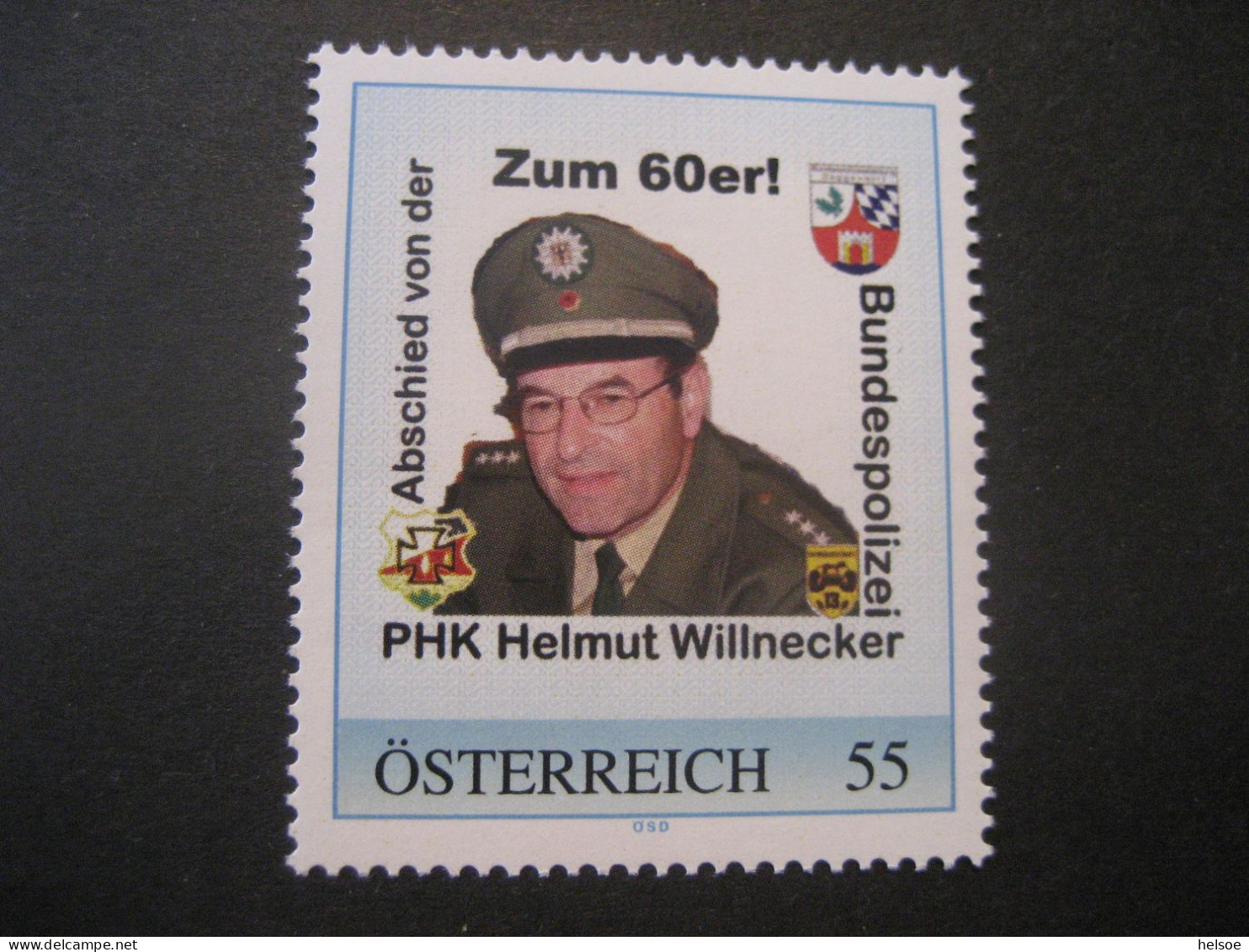 Österreich- PM 8018364, Abschied Von Der Bundespolizei, ** Ungebraucht - Personalisierte Briefmarken