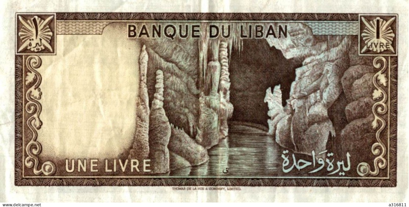 Billet Banque Du Liban Une Livre - Liban