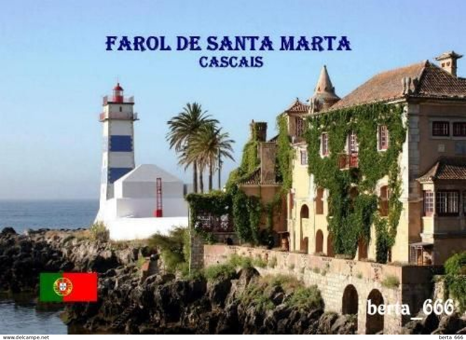 Portugal Cascais Santa Marta Lighthouse New Postcard - Lighthouses