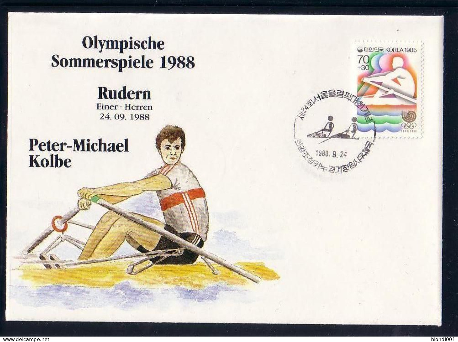 Olympics 1988 - Rowing - Kolbe - SOUTH KOREA - FDC Cover - Estate 1988: Seul